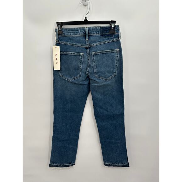 AMO NWT Bella Slight Boot Crop Denim Jean in Crush // 00 - Picture 13 of 15